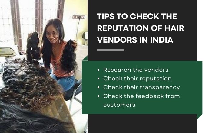 Some tips to check the reputation of  hair vendors in India