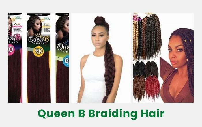 Queen B Braiding Hair sell various types of braided hair extensions
