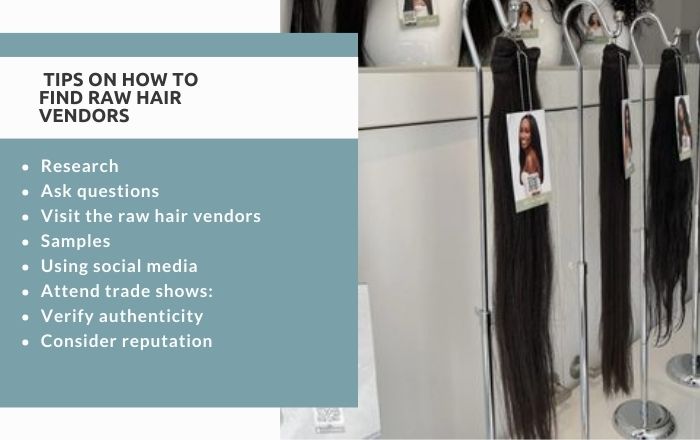 These tips can help you find a good raw hair vendor
